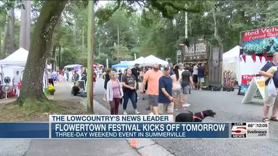 VIDEO: Summerville's Flowertown Festival kicks off Friday