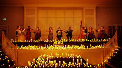 Sit among more than a thousand flickering candles and enjoy the music of “The Greatest Showman”