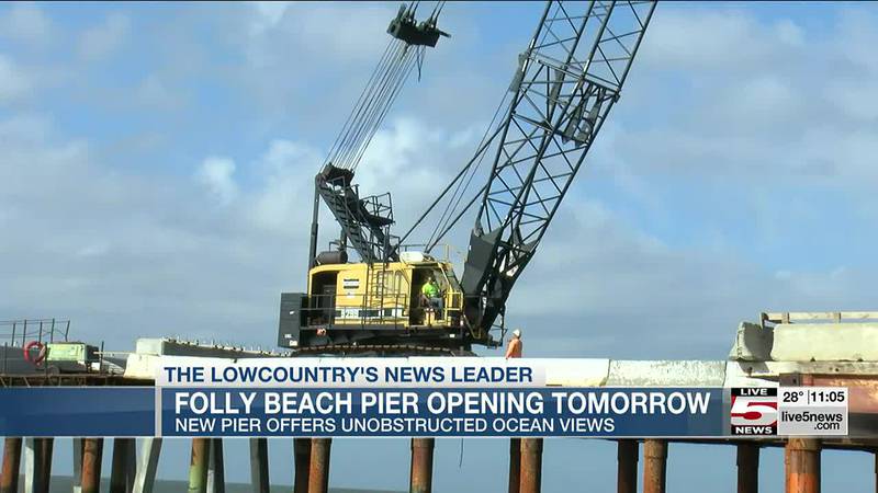 New Folly Beach Pier opens Monday